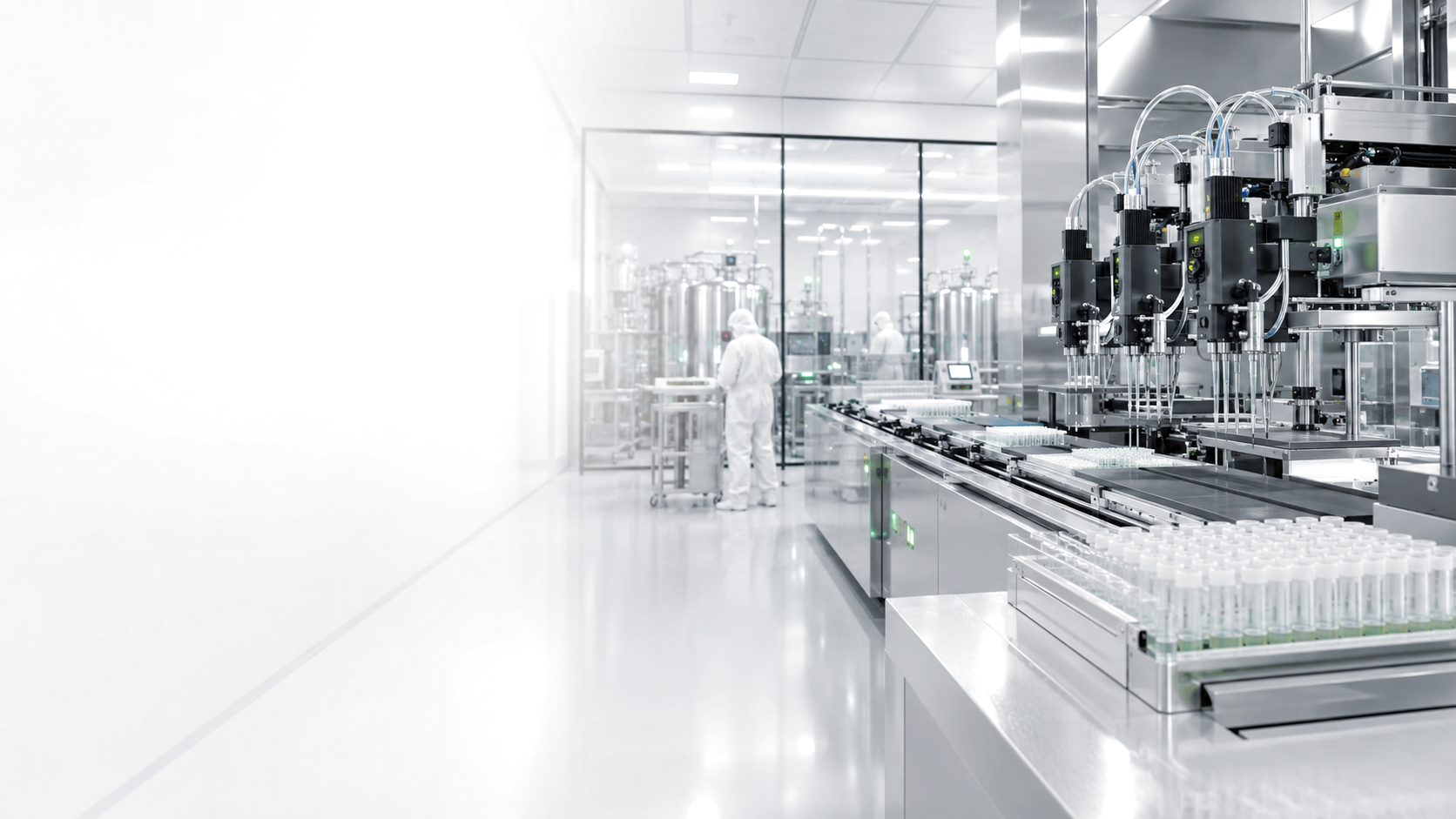 Automated PCR reagent filling and molecular diagnostic kit manufacturing facility