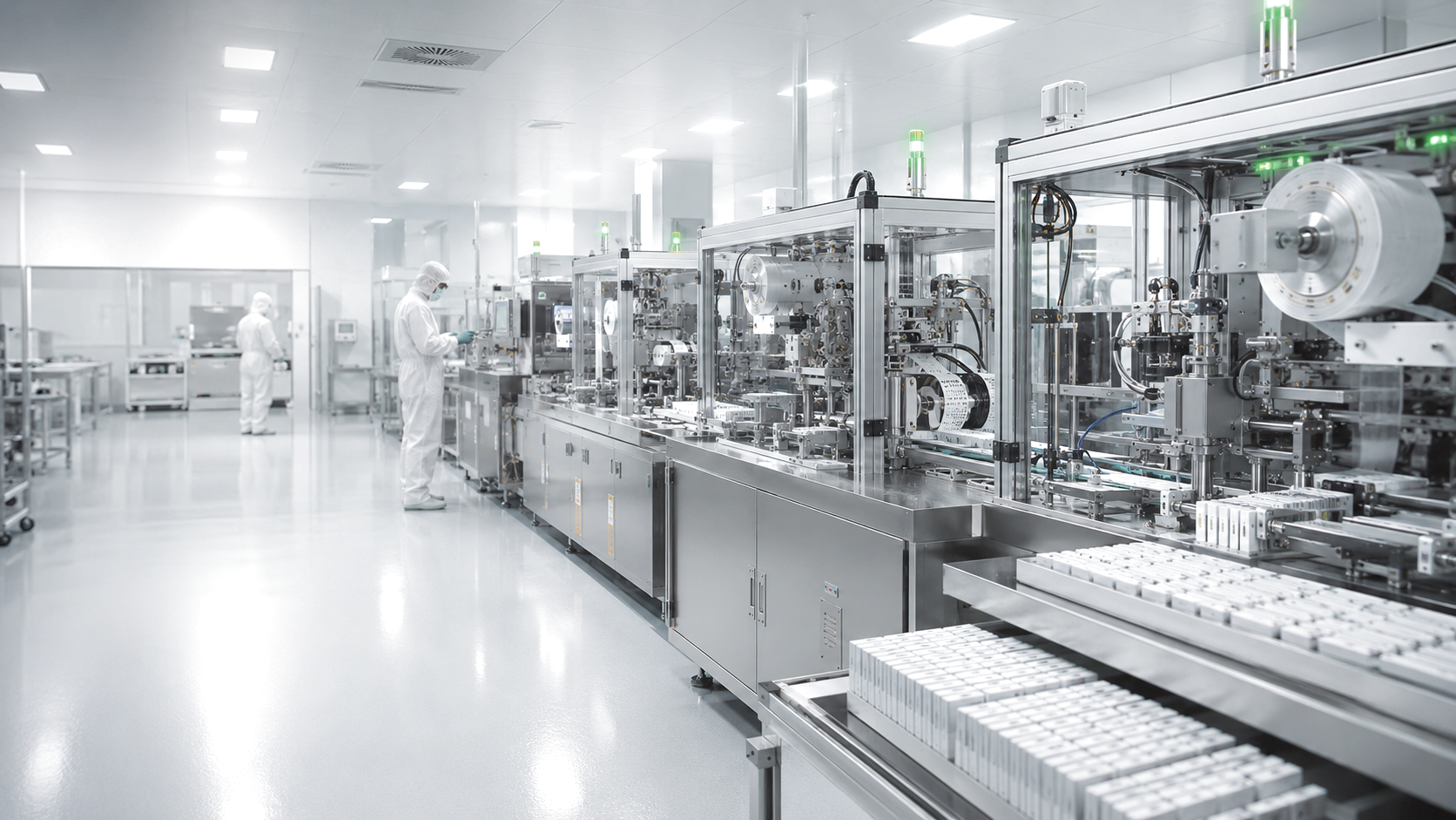 Automated rapid diagnostic test production facility