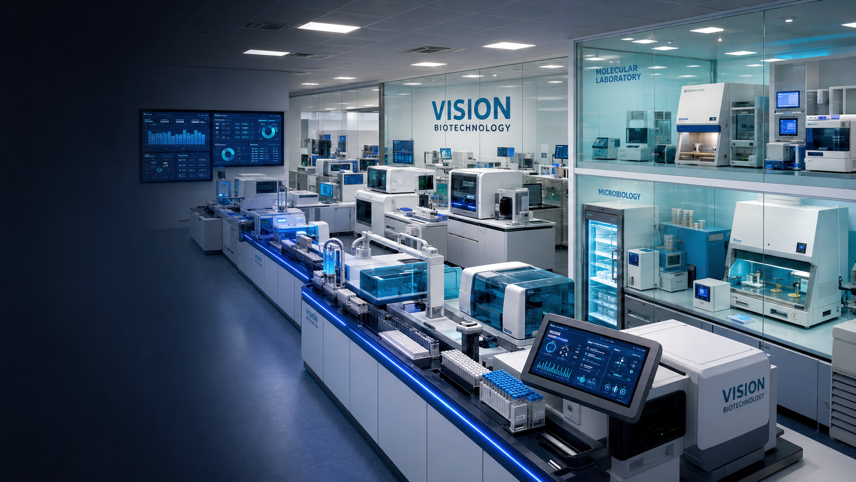 Integrated molecular diagnostics quality-control laboratory with extraction and real-time PCR systems